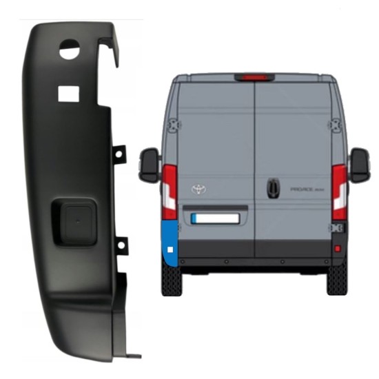 Hoek achterbumper 180 graden voor Toyota Proace Max 2024- / Links 15941