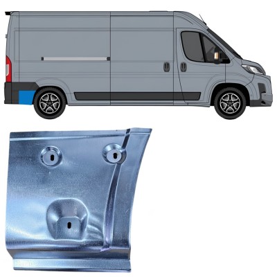 Reparatiepaneel achter spatbord achterste deel voor Toyota Proace Max 2024- / Rechts 16728