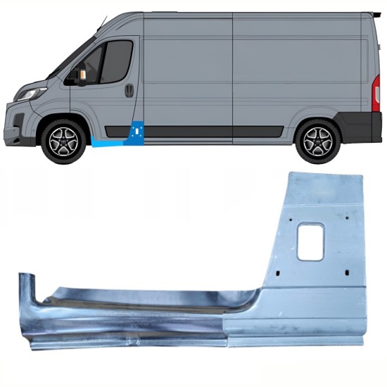 Reparatiepaneel stijl + reparatie dorpel voor Toyota Proace Max 2024- / Links 16733