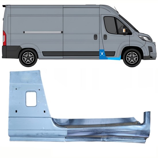 Reparatiepaneel stijl + reparatie dorpel voor Toyota Proace Max 2024- / Rechts 16732