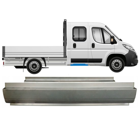Reparatiepaneel achter dorpel