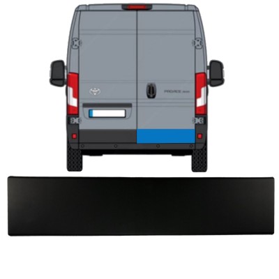 Sierlijst achterdeur voor Toyota Proace Max 2024- / Rechts 15931