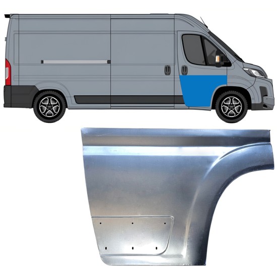 Reparatiepaneel voor deur voor Toyota Proace Max 2024- / Rechts 16715