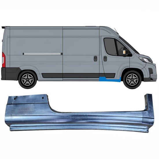 Reparatie dorpel voorste deuren
