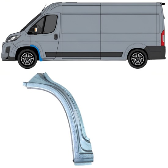 Reparatiepaneel voorste spatbord voor Toyota Proace Max 2024- / Links 16640