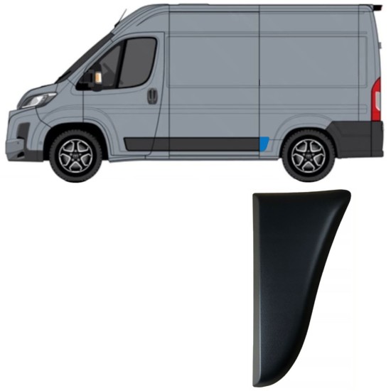 Zijlijst sierlijst achterspatbord voor Toyota Proace Max 2024- / Links 15906