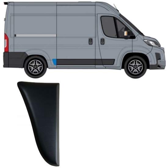 Zijlijst sierlijst achterspatbord voor Toyota Proace Max 2024- / Rechts 15902