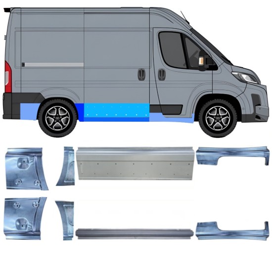 Reparatiepaneel set voor Toyota Proace Max 2024- / Links + Rechts 16752
