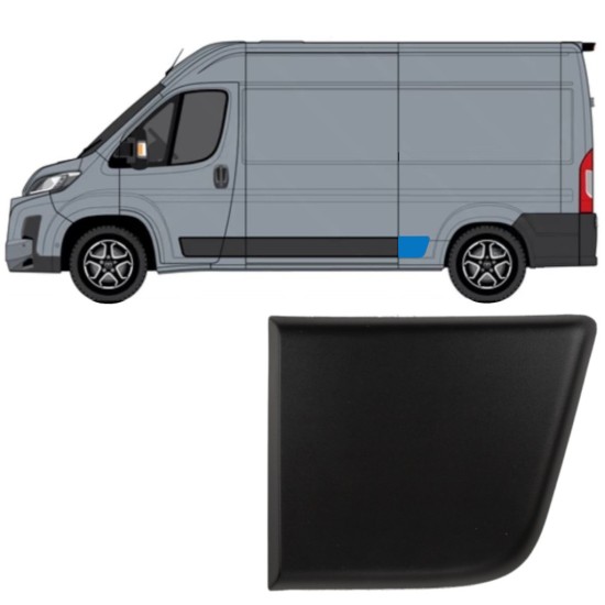 Zijlijst sierlijst achterspatbord voor Toyota Proace Max 2024- / Links 15905