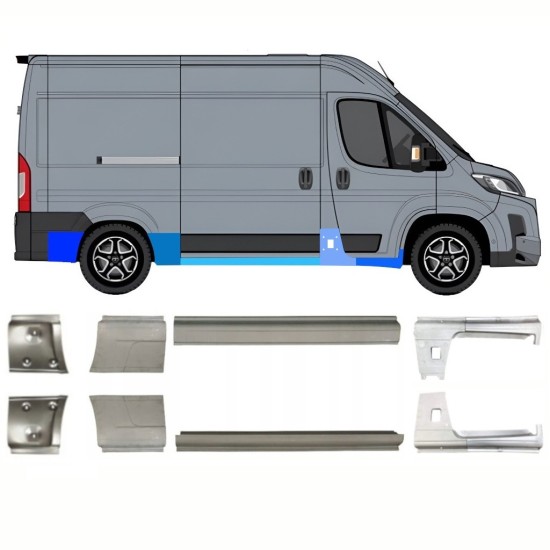 Reparatiepaneel set voor Toyota Proace Max 2024- / Links + Rechts 16714