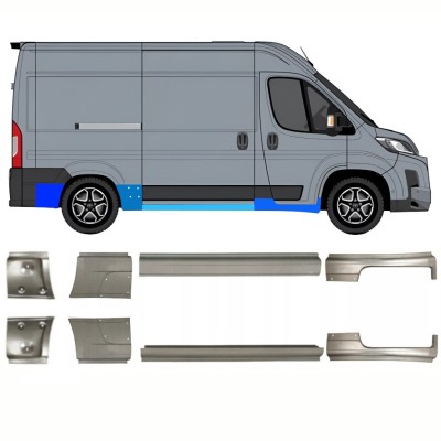 Reparatiepaneel set voor Toyota Proace Max 2024- / Links + Rechts 16696