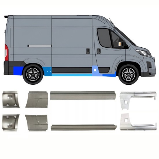 Reparatiepaneel set voor Toyota Proace Max 2024- / Links + Rechts 16713