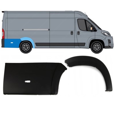 Set sierlijsten achter wielkast voor Toyota Proace Max 2024- / Rechts 15891