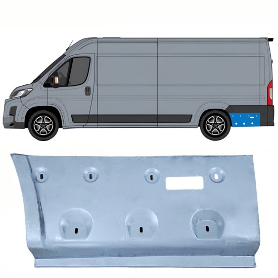 Reparatiepaneel achterspatbord voor Toyota Proace Max 2024- / Links 16740