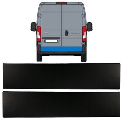 Sierlijst achterdeur voor Toyota Proace Max 2024- / Links + Rechts 15933