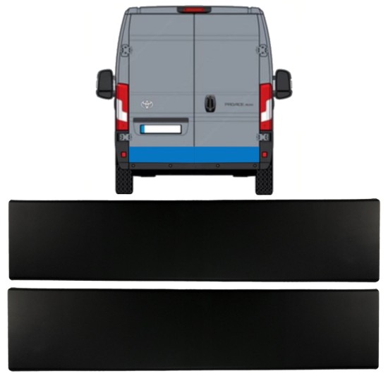 Sierlijst achterdeur voor Toyota Proace Max 2024- / Links + Rechts 15933