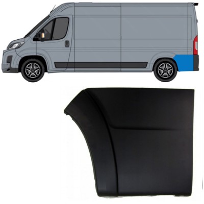 Achterste zijlijst sierlijst voor Toyota Proace Max 2024- / Links 15920