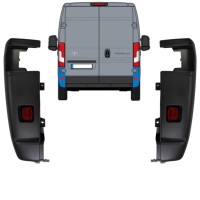 Hoek achterbumper 270 graden voor Toyota Proace Max 2024- / Links + Rechts / Set 15930
