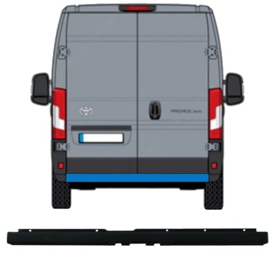 Achterbumper met opening voor trekhaak voor Toyota Proace Max 2024- 16168