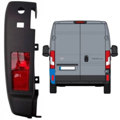 Achterbumper hoek met lamp voor Toyota Proace Max 2024- / Links 15936