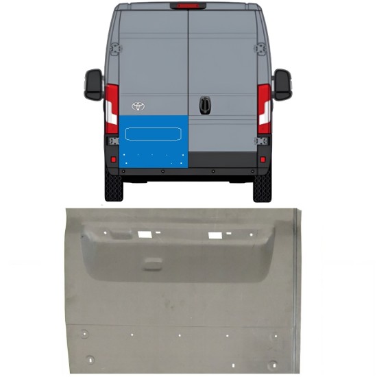 Reparatie plaatwerk achterste deuren voor Toyota Proace Max 2024- / Links 16724