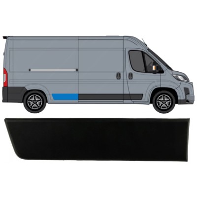 Zijlijst sierlijst achterspatbord voor Toyota Proace Max 2024- / Rechts 15903