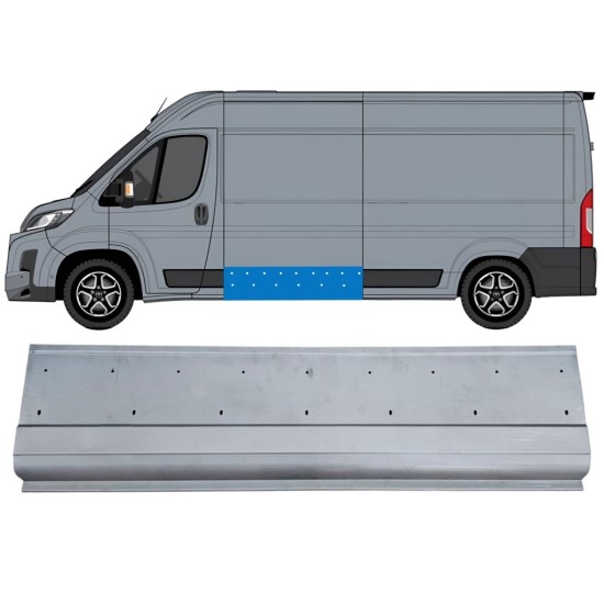 Reparatiepaneel zijpaneel met gaten voor sierlijst voor Toyota Proace Max 2024- / Links 16695