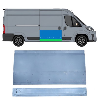 Binnen + buiten reparatiepaneel schuifdeur voor Toyota Proace Max 2024- / Rechts 16677