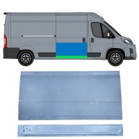 Binnen + buiten reparatiepaneel schuifdeur voor Toyota Proace Max 2024- / Rechts 16631