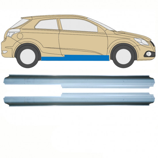 Reparatie dorpel voor Kia Pro Ceed 2006-2012 / Links + Rechts / Set 10822