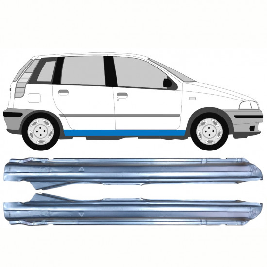 Reparatie dorpel voor Fiat Punto 1 1993-1999 / Links + Rechts / Set 10271