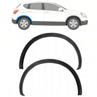 Zijlijst sierlijst achterspatbord voor Nissan Qashqai 2007-2013 / Set 12687