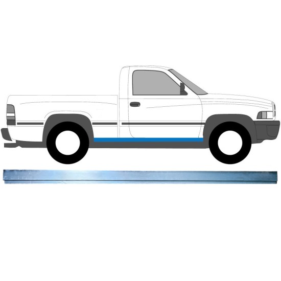 Binnenste reparatie dorpel voor Dodge RAM 1993-2002 / Links = Rechts (symmetrisch) 16128