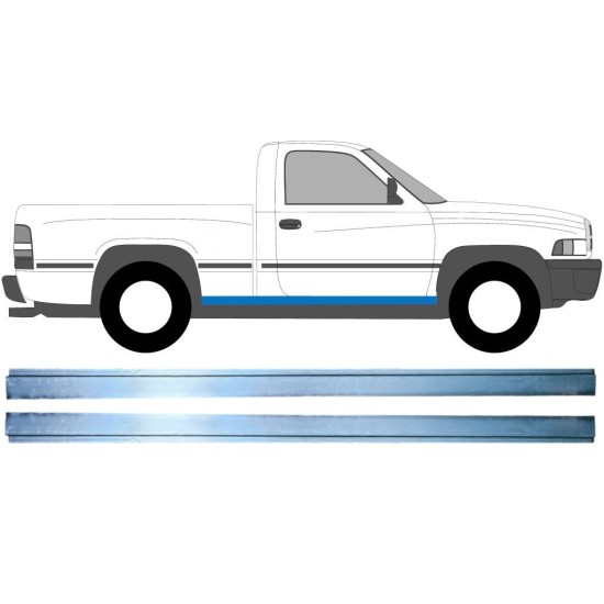 Binnenste reparatie dorpel voor Dodge RAM 1993-2002 / Links + Rechts 16129
