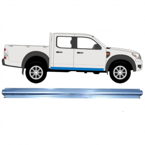 Reparatie dorpel voor Ford Ranger 2006-2012  / Links = Rechts (symmetrisch) 11743