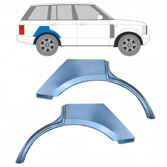 Reparatiepaneel achterspatbord voor Land Rover Range Rover 2002-2012 / Links + Rechts / Set 10287