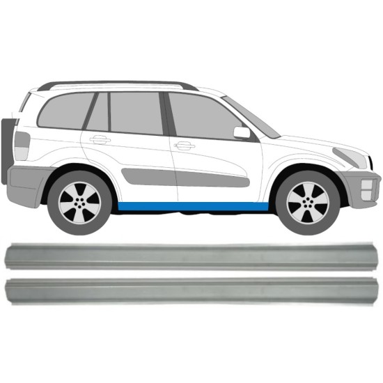 Reparatie dorpel voor Toyota Rav4 2000-2005 / Links + Rechts / Set 15317