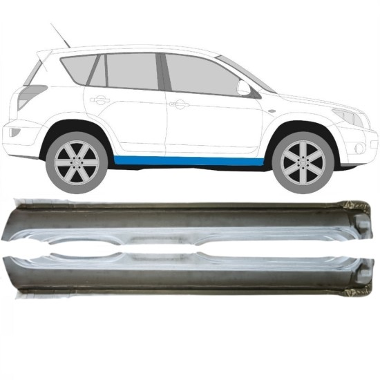 Volledige dorpel voor Toyota Rav4 2006-2013 / Links + Rechts / Set 14752 Volledige dorpel voor Toyota Rav4 2006-2013 / Links + Rechts / Set 14752