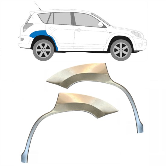 Reparatiepaneel achterspatbord voor Toyota Rav4 2006-2013 / Links + Rechts / Set 14755 Reparatiepaneel achterspatbord voor Toyota Rav4 2006-2013 / Links + Rechts / Set 14755