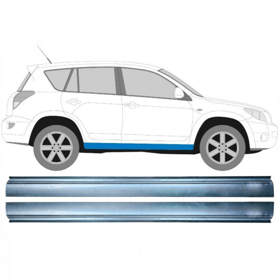 Reparatie dorpel voor Toyota RAV4 2006-2013 / Links = Rechts (symmetrisch) / Set 9362