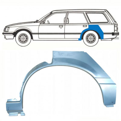 Reparatiepaneel achterspatbord voor Opel Rekord E 1977-1986 / Links / COMBI /  10787