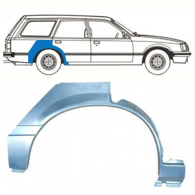 Reparatiepaneel achterspatbord voor Opel Rekord E 1977-1986 / Rechts / COMBI /  10786