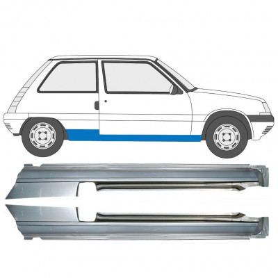 Reparatie dorpel voor Renault 5 1984-1996 / Links + Rechts / Set 9706