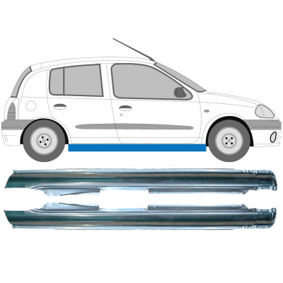 Reparatie dorpel voor Renault Clio 1998-2012 / Links + Rechts / Set 10052