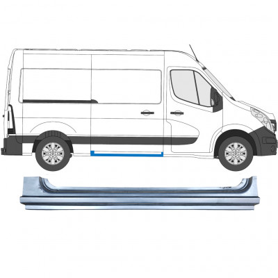 Schuifdeur dorpel reparatiepanel  voor Opel Movano / R Master 2010- / Rechts 5956