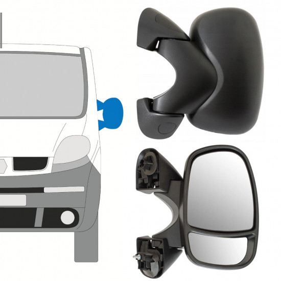 Elektrische buitenspiegel voor Renault Trafic 2001-2014 / Links 8226