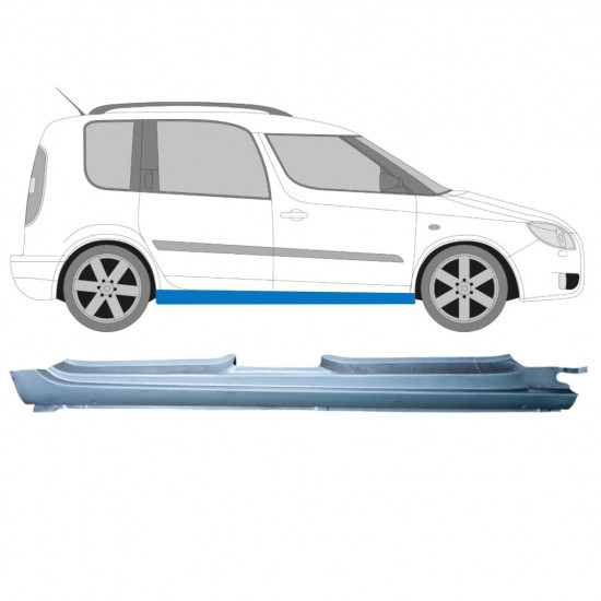 Volledige dorpel voor Skoda Roomster Praktik 2006-2015 / Rechts 12889