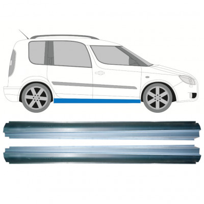 Reparatie dorpel voor Skoda Roomster 2006-2015 / Links + Rechts / Set 10579