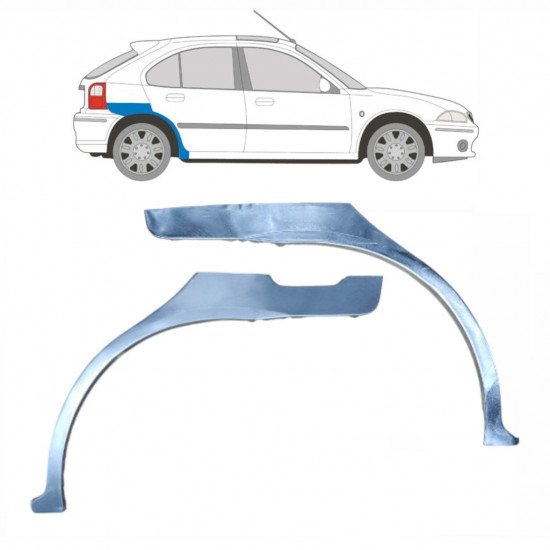 Reparatiepaneel achterspatbord voor Rover 25 Mg Zr 1995-2005 / Links + Rechts / Set 9194