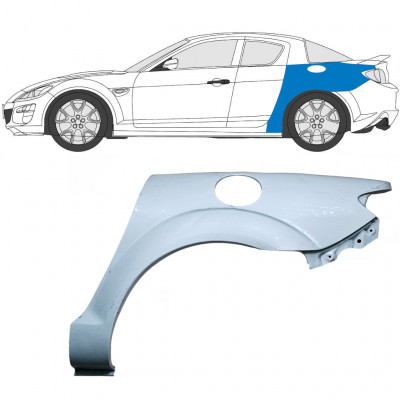 MAZDA RX8 2003-2012 WIELKAST REPARATIE PANEEL / LINKS